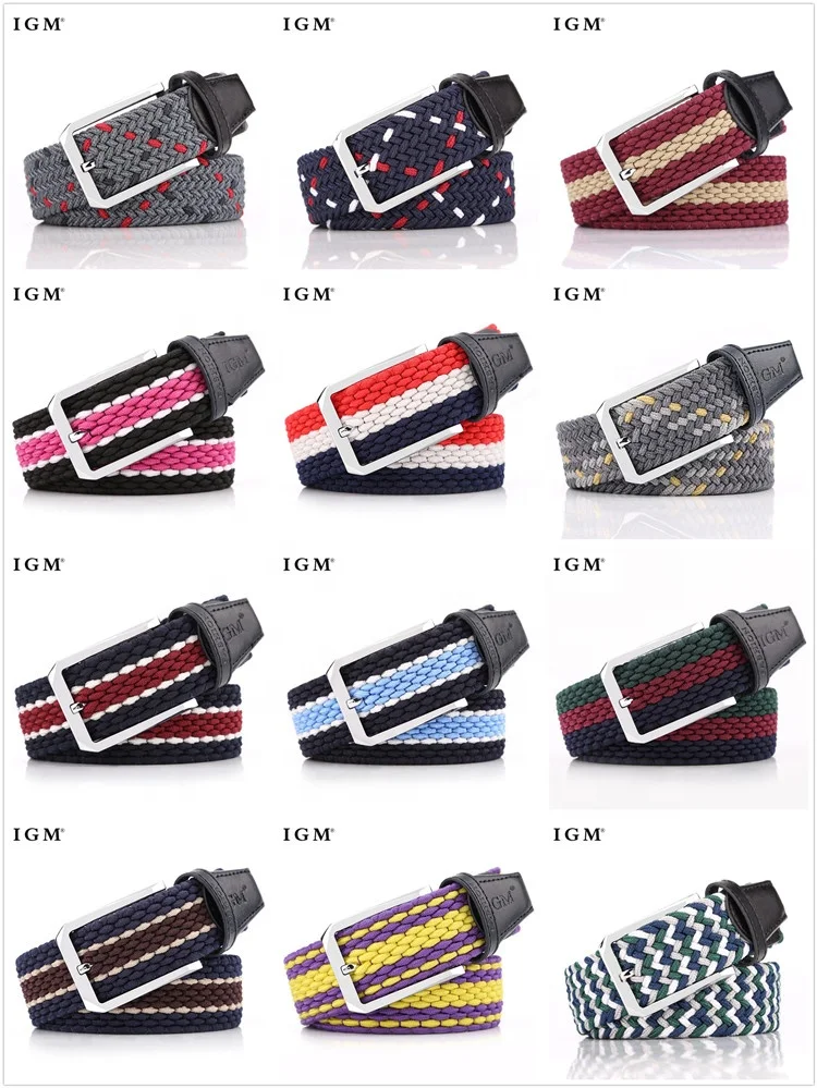 Polypropylene Fabric Woven Braided Belt For Men