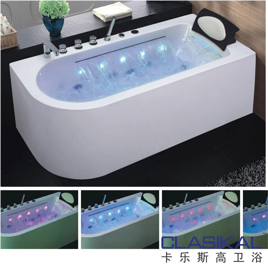 Модный стиль Роскошная красная ванна в форме сердца Шэньчжэнь акриловая массажная отдельно стоящая комбинированная (воздушная и водоворотная)