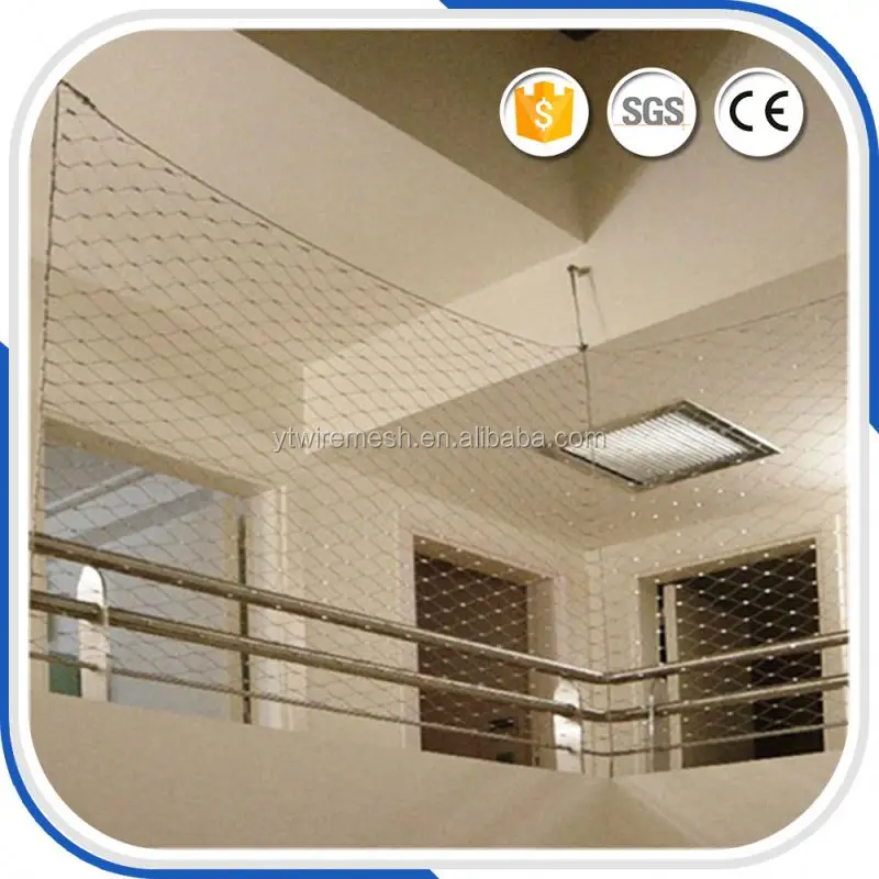 Дешевые декоративные перила веревку забор из сетки