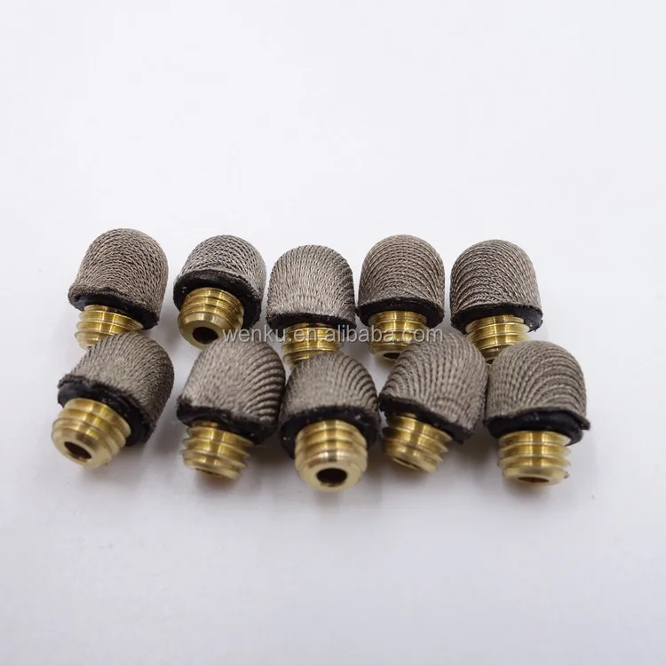 Replacement fine capacitive fiber mesh tips for stylus touch screen