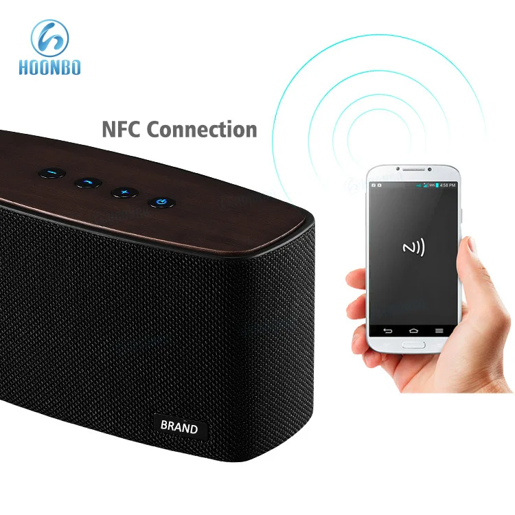 
Wooden Wireless Stereo Speaker with 15W*2 HD and DSP High Loud Speaker 