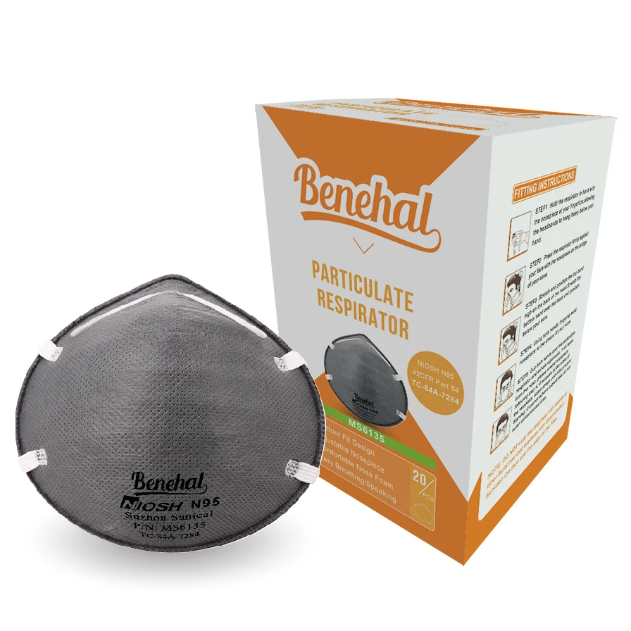 Benehal Disposable Active Carbon N95 Dust Mask
