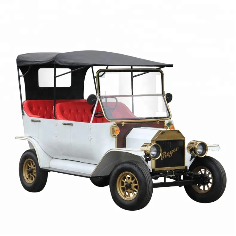 Sightseeing 48V 5KW Electric Battery Powered Golf Car 4 Seater Buggy Car