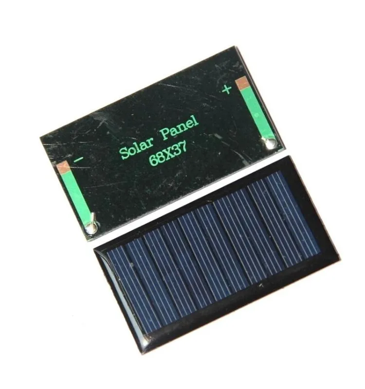 5V 60mA Mini Power Solar Cell DIY Solar Panel Charger For 3.6V Battery Toy Light Study Epoxy 67X38mm
