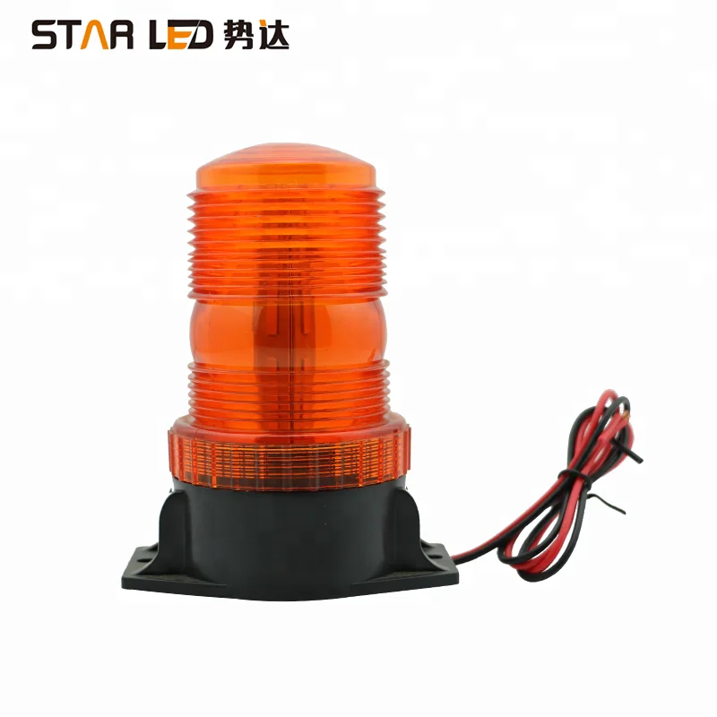 12V/24V Amber Emergency xenon Car LED Beacon Light Flashing Lights 60 LEDs