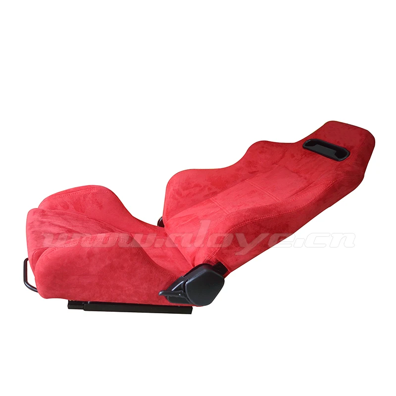 SPD Adjustable Velvet Racing Car Seats Red/Black