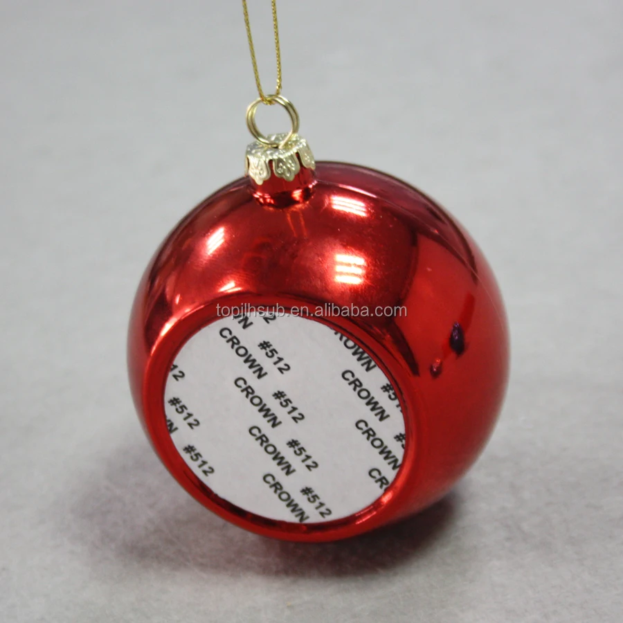 Сублимационные заготовки, фотопечать, пластиковые шарики для Рождественского украшения