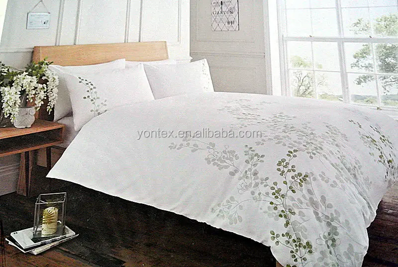 Customized 100% Cotton Fabric Embroidery Bedding Fabric for Bed Sheet Quilt Cover and Pillow Case