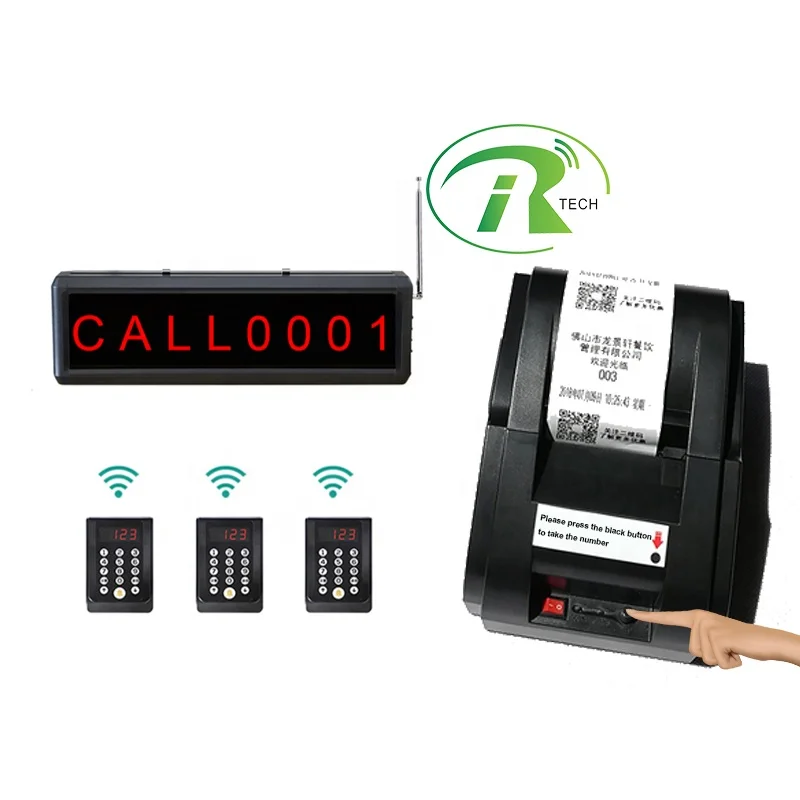 Hot Simple queue ticket dispenser_LED counter display_Callpads_simple queue management system for bank/for clinic