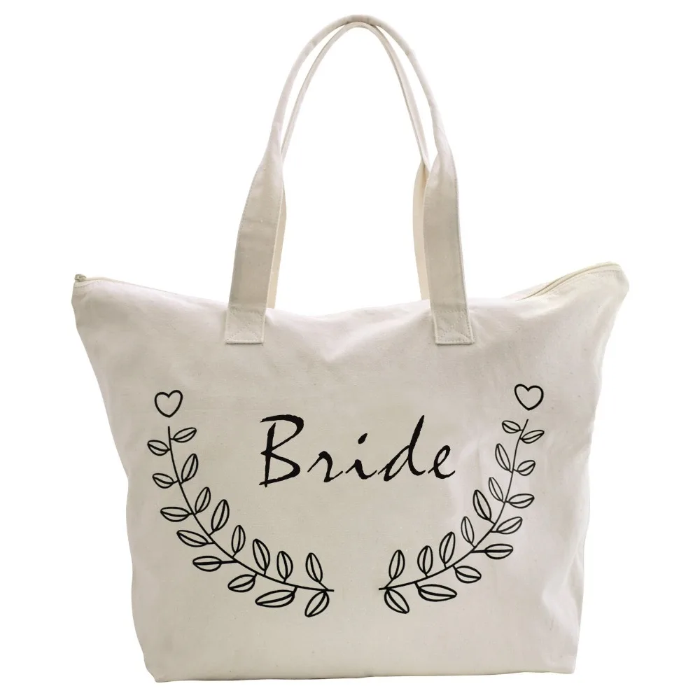 New styles promotional cheap price shopping bag Customized Eco team Bride Canvas tote bag