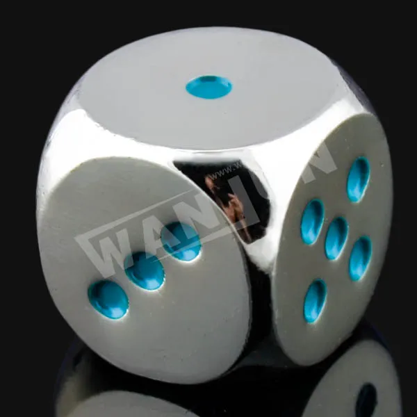 funny metal polyhedral dice