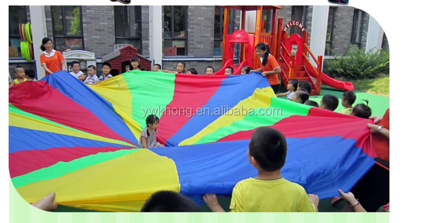 play parachute&rainbow play parachutes&kids Parachute games 3.5M,5M,6M