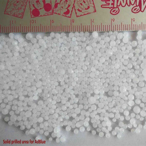 solid urea prilled for Diesel Exhaust Fluid used in trucks