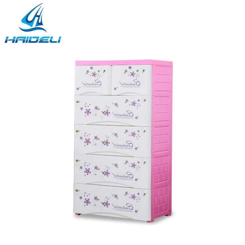 Storage Cabinet 5 Baby Plastic Drawer