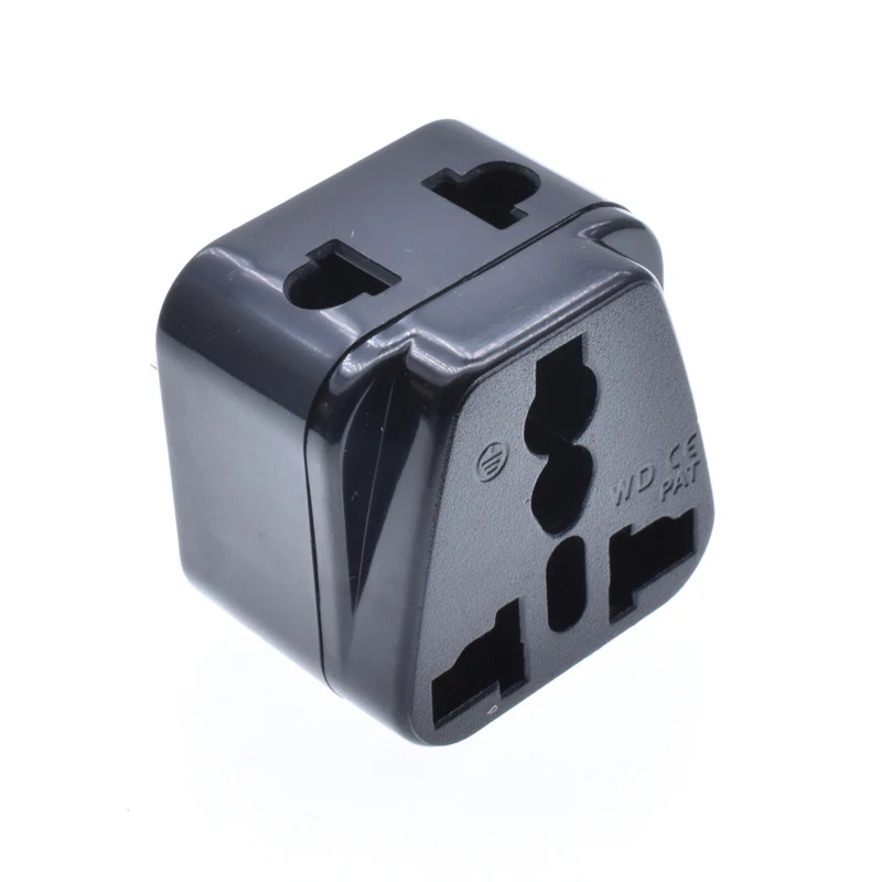 Twin sockets, Universal to IEC male Plug adapter adaptor converter,schuko plug adapter iec c14 to schuko female socket adapter