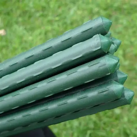 
Plastic coated tomato plant support stick 