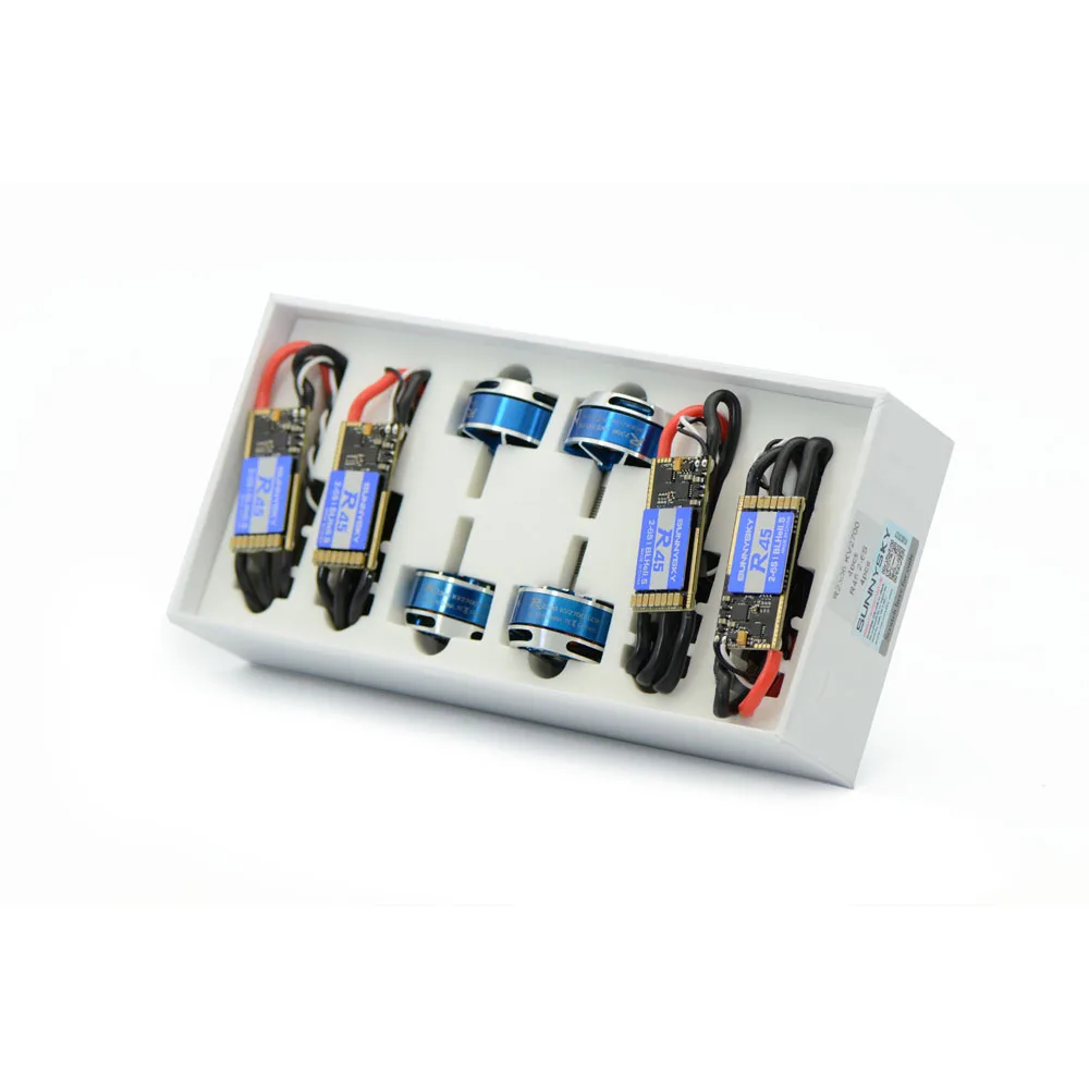SUNNYSKY FPV Powerful Racing Combo 4pcs R2305 KV2480 in Blue with 4pcs R30 2-4S ESC