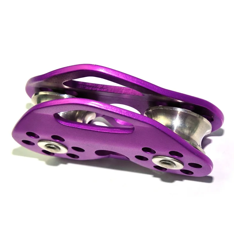 Stainless Steel Tandem Cable Trolley Pulley for Outdoor Climbing with Sealed ball bearings