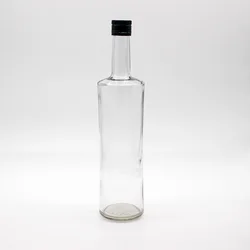 Wholesale Stocked 750ml Dark Green Clear Antique Green Square Round Olive Oil Cooking Glass Bottles