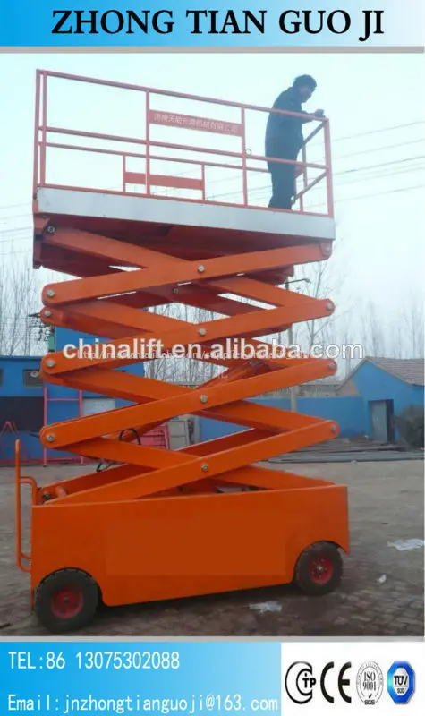 excellent service self-propelled scissor lifts with lifting table