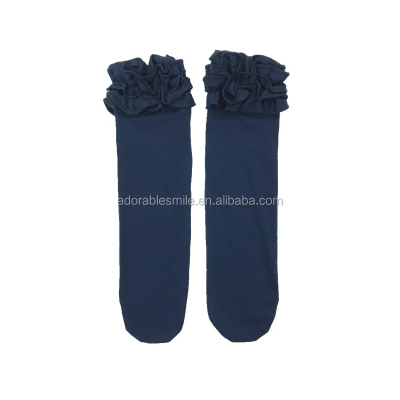 Triple Ruffle Boots Socks Baby Girls Cotton Icing Ruffle Socks