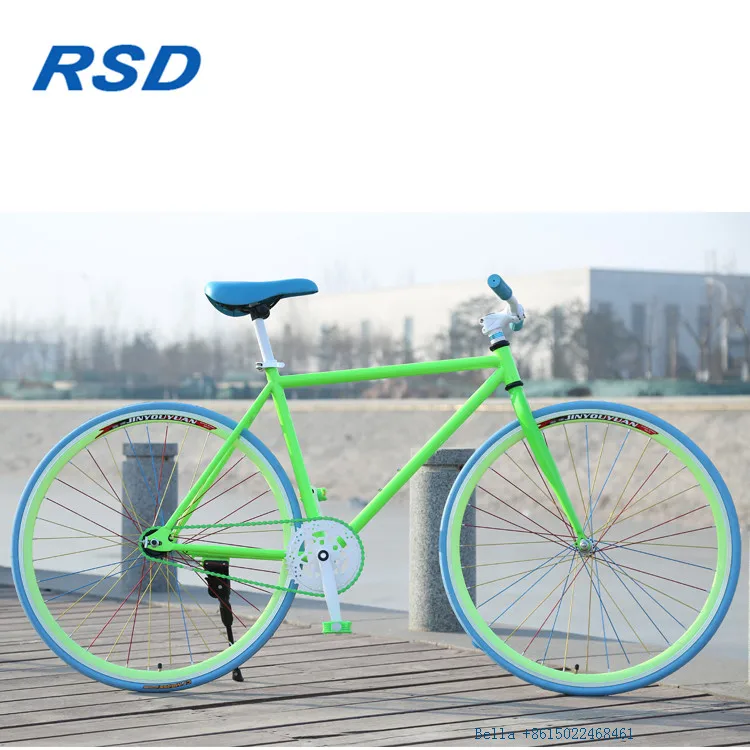 Wholesale factory Bicycle Alloy Frame Material Colourful Fixed Gear Bicycle/colorful road bike titanium fixed gear bike frame