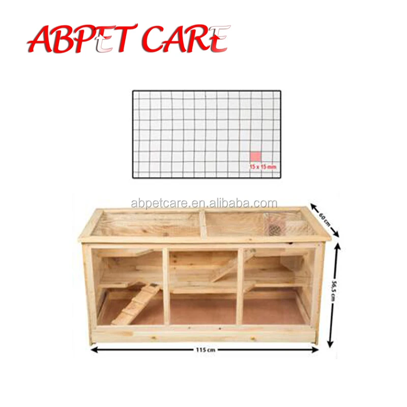 Large custom wooden hamster rodent cage mouse house