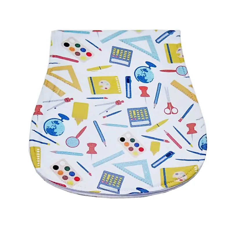 
Factory wholesale new design soft waterproof organic cotton Baby burp and bibs cloth 