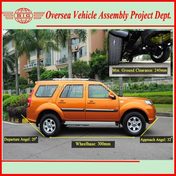 5-7 seats jeep 4x4 utility vehicle with diesel engine (CKD/SKD available for local assembling)