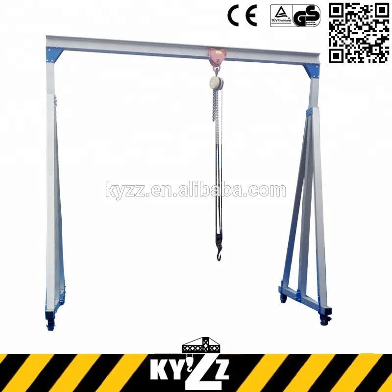 Light Small Mini 500Kg Workshop Gantry Crane Sale in China, Portable Marine Deck Gantry Cranes