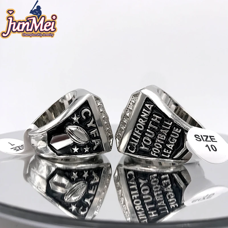 championship sports rings silver california youth football league custom championship rings for football teams
