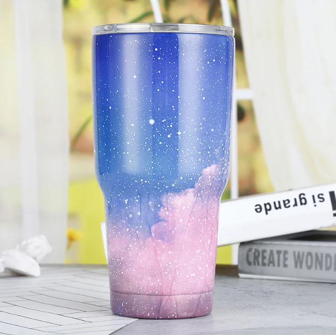 High Quality 30OZ Multi-Color Double Wall Vacuum Insulated Stainless Steel Sublimation Mug With UV Plating