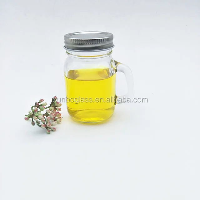 4 oz 120ml spice glass jar with handle cheap glass jars