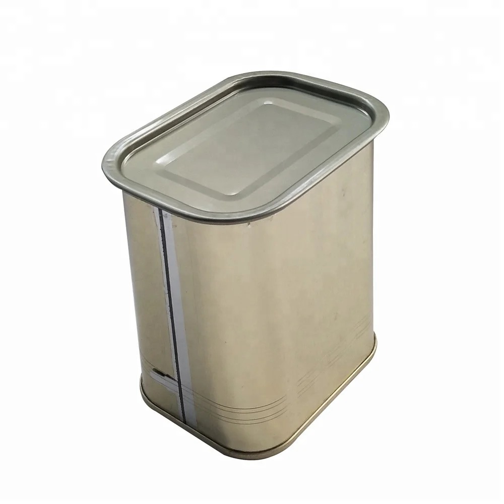 food grade key welded pyramidal empty tin cans for canning corned beef 340g