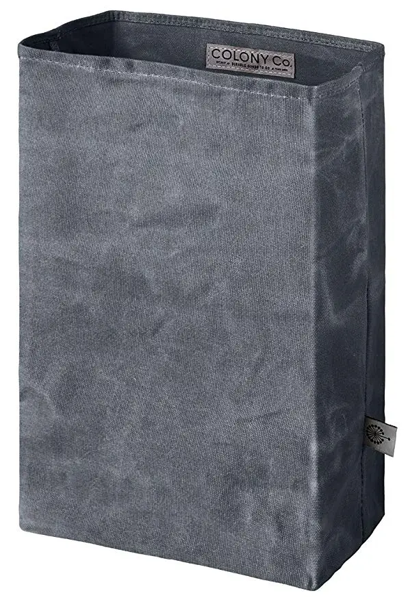 
Newest Factory OEM Lunch Bag Waxed Canvas Waterproof Durable Biodegradable Blue.Brown Gray For Men, Women & Kids 