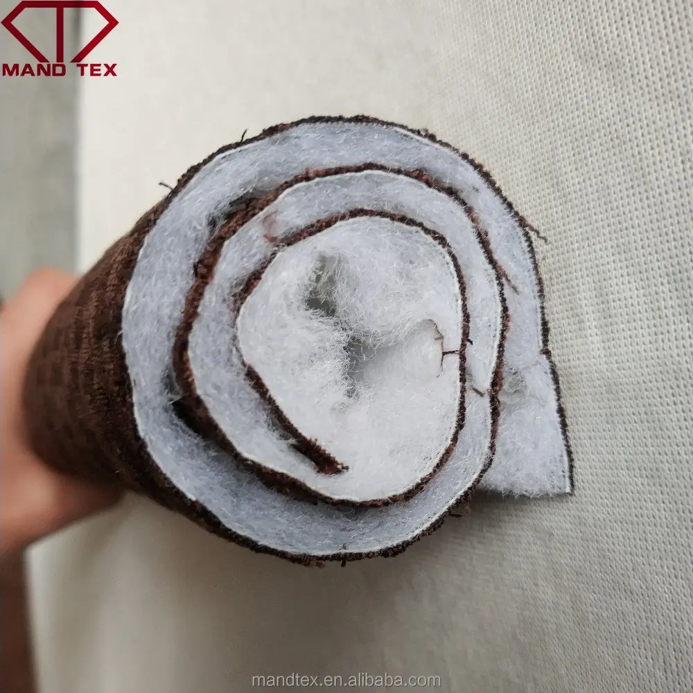 Factory Custom Beautiful Diamond Thick Foam Quilted Sofa Chair Fabric For Mattress border