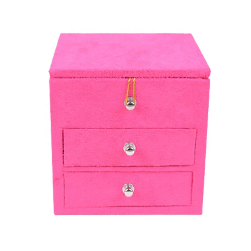 
 Горячая Распродажа квадратная бархатная бижутерия жестяная упаковочная коробка  