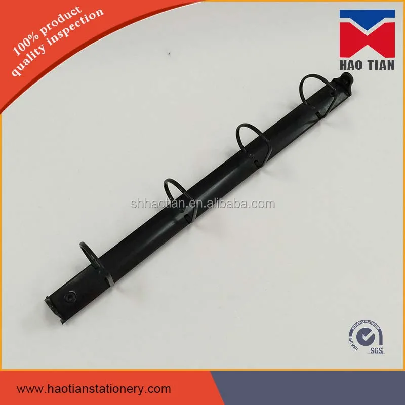 Gloss/Matt black 4-D ring binder, metal 4 ring binder