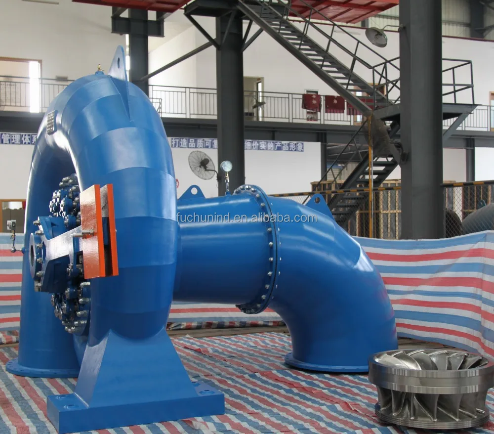 800kW Small Francis Water Turbine Generator with Hydraulic Heavy Hammer