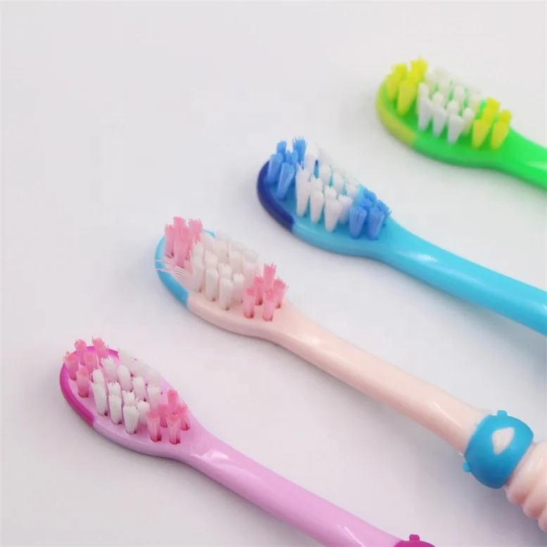 Factory Supplier Cute Animal Cartoon Kid Toothbrush Small Brush Head Anti Slip Handle For Deep Cleaning Kid Manual Toothbrush