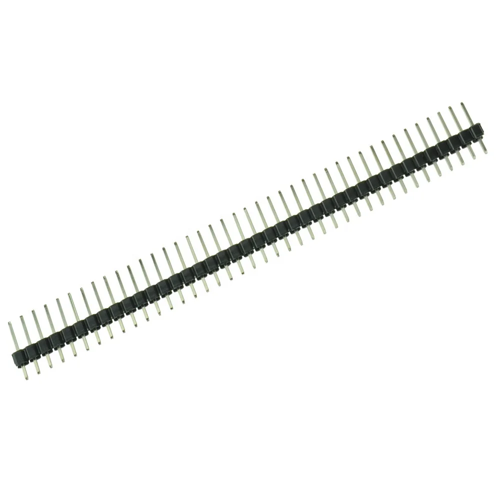 40Pin 2.54mm Single Row Straight Male Pin Header Strip PBC For Single Row Pin Header Strip PCB Connector