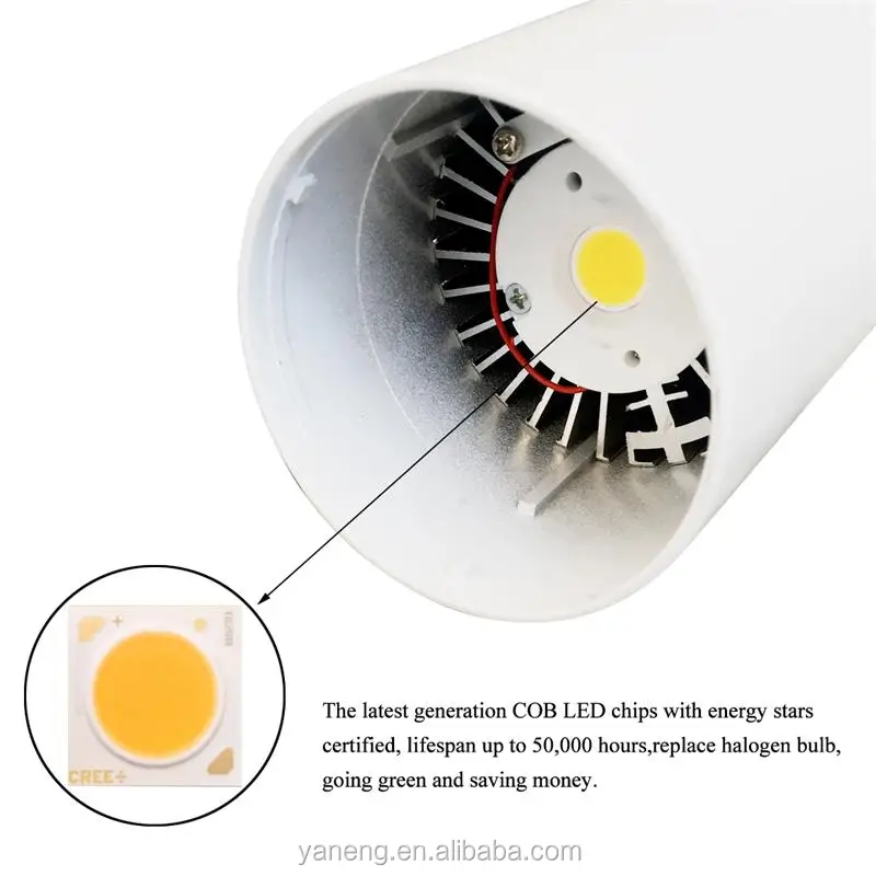 
Surface Mounted LED adjustable Down light COB 10W 15W 20W 30W LED Down Lights Shop background wall spotlight 