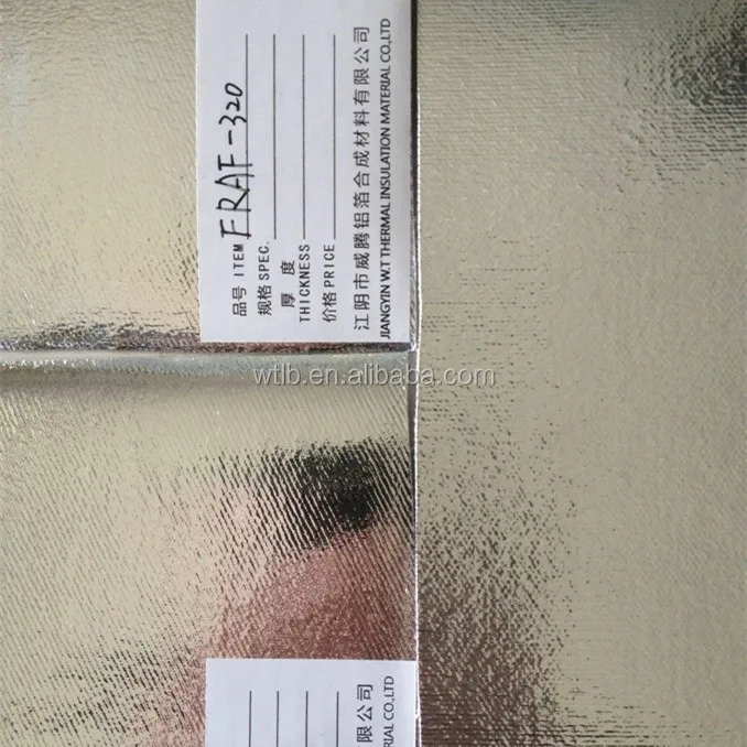 
reflective heat insulation aluminum foil fireproof cotton Fabric 