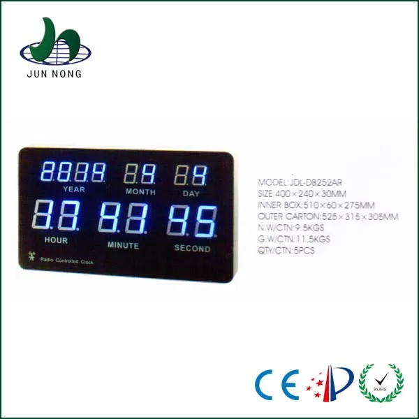 High quality oem service metal frame dot matrix led digital clock display with low price