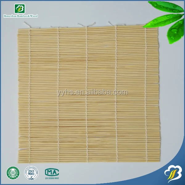 Bamboo rolling mat for sushi making