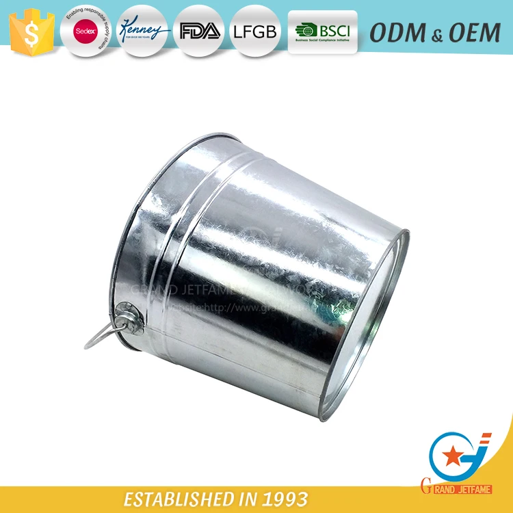 Durable Garden Planter Galvanized Flower Pots Metal Pot Planter Metal Flower Pot