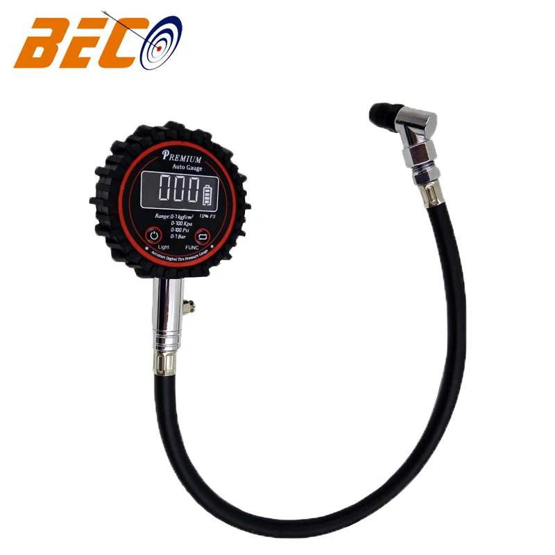Beco digital tire pressure gauge,tyre pressure gauge with LED light