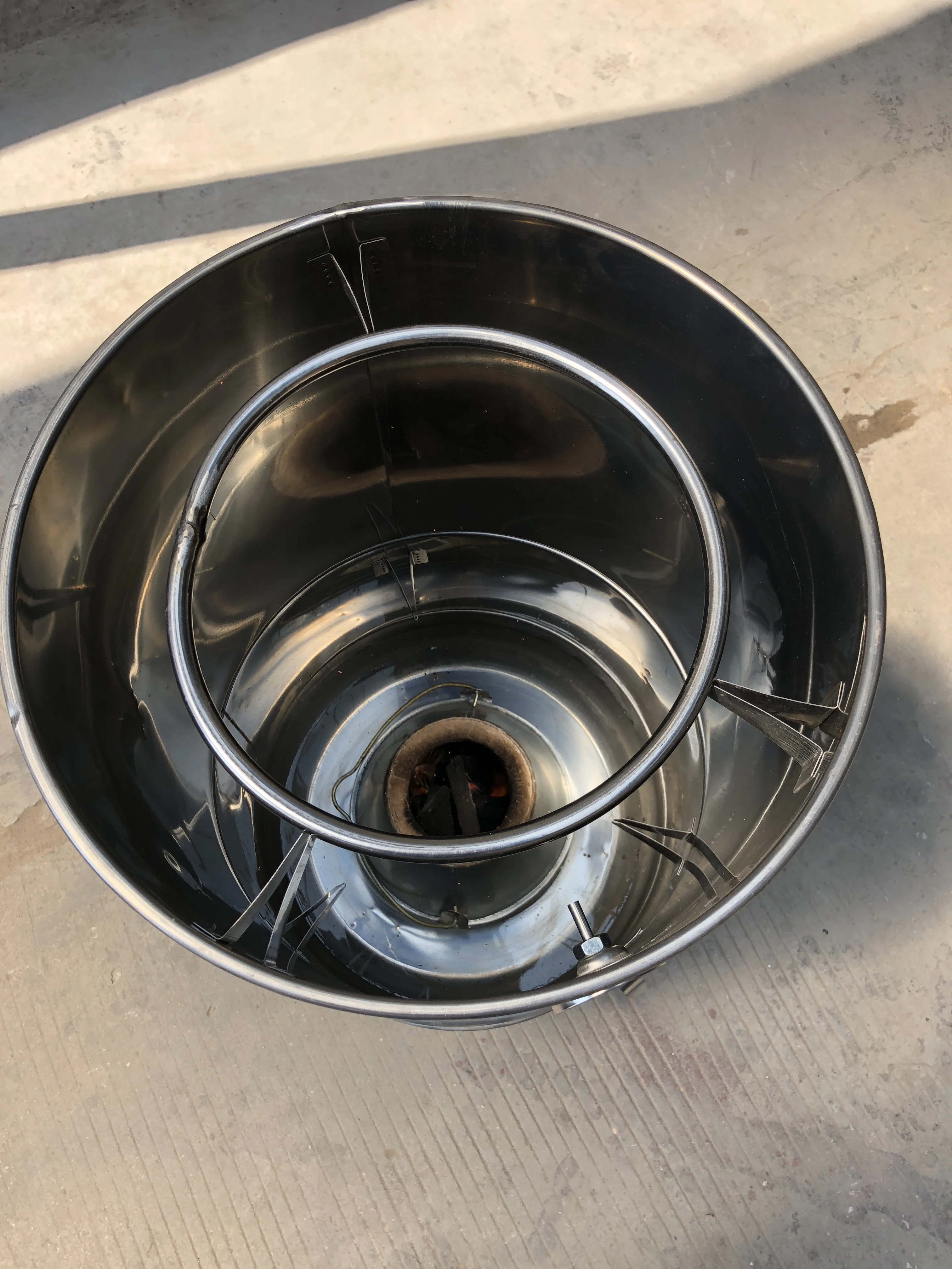 Chinese Style Charcoal Barbecue Vertical, Chicken Roaster Oven Cooking Stove for Family