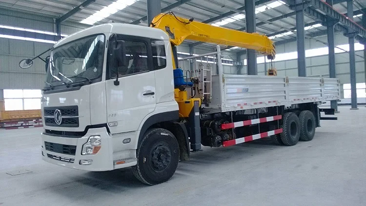 High Performance 16 Ton Dump Truck With 12 Ton Boom Arm Crane