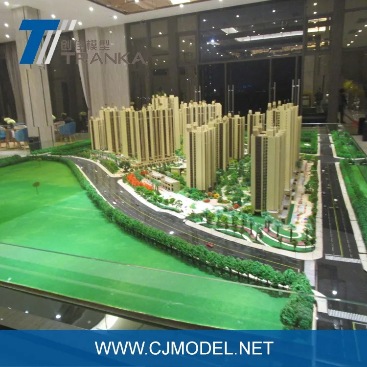 Miniature 3D residential architecture scale model for house model design